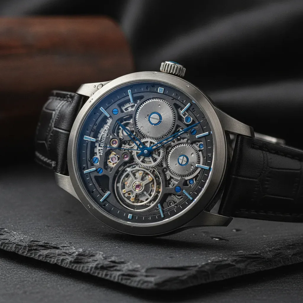 รัตติกาล 02 Skeleton movement watch