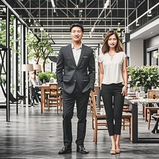 โต๊ะทำงานจัดวางอุปกรณ์ทำคอนเทนต์และแผนการตลาด