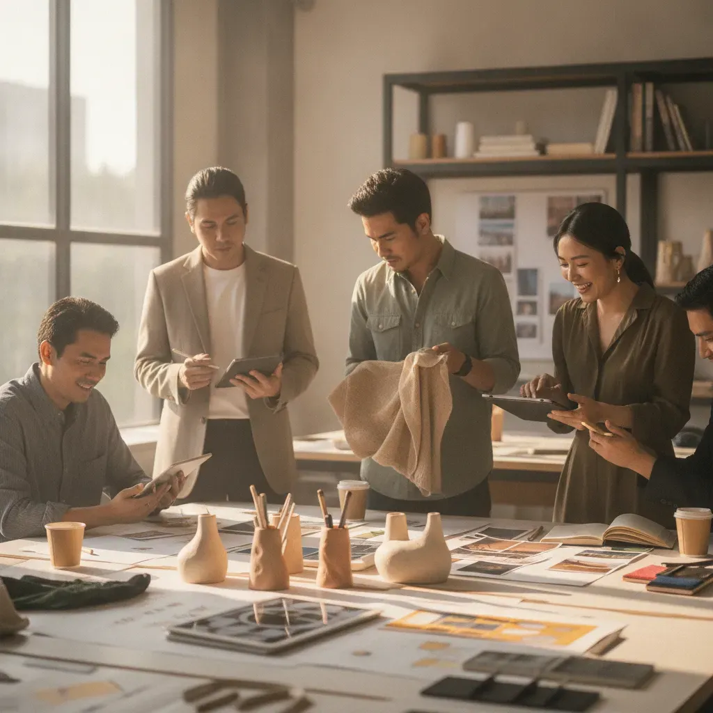 ภาพประกอบบทความเกี่่ยวกบั UX UI และ AI สำหรบผ้้ทำดีไซน