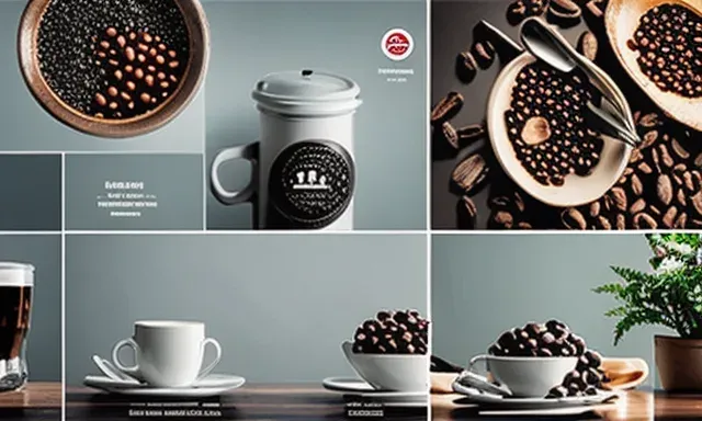 บาริสต้ากำลังชงเอสเพรสโซในร้านกาแฟโทนเข้ม