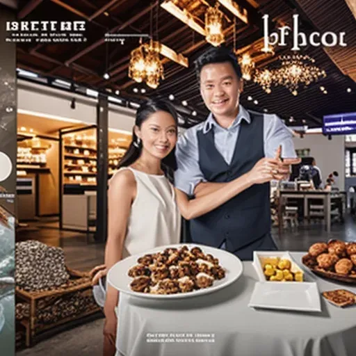 วัตถุดิบสดหมูกะทะ ผักและเนื้อสัตว์เรียงบนไม้串