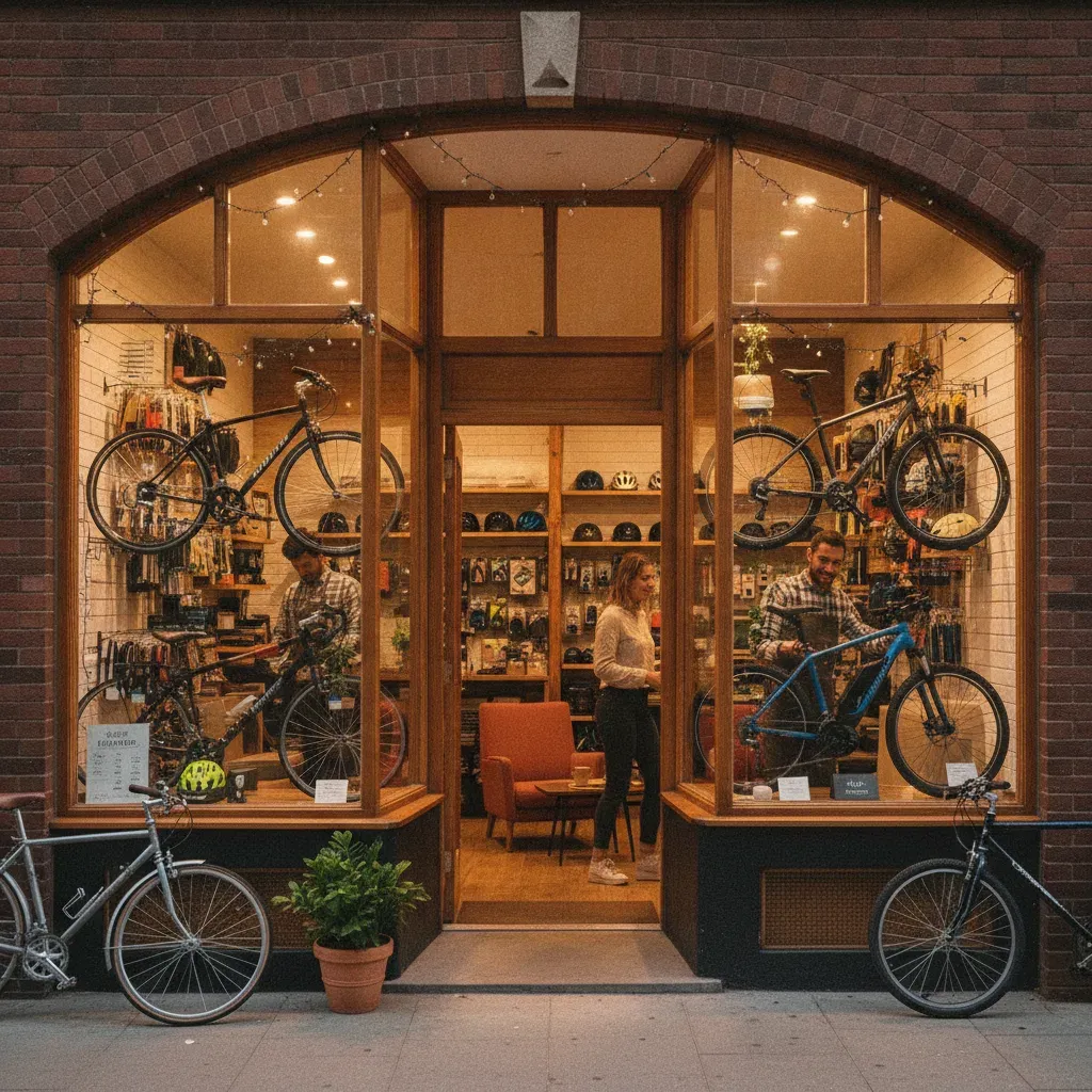 หน้าร้าน Jeffy-Bicycle บรรยากาศอบอุ่นเป็นกันเอง