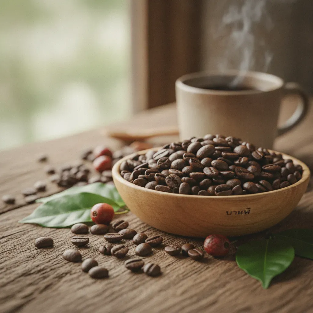 เมล็ดกาแฟเบลนด์บ้านไร่
