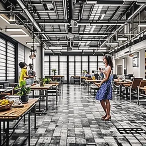 ภายในร้านทำผมที่อบอุ่น แสงธรรมชาติส่องผ่านกระจก