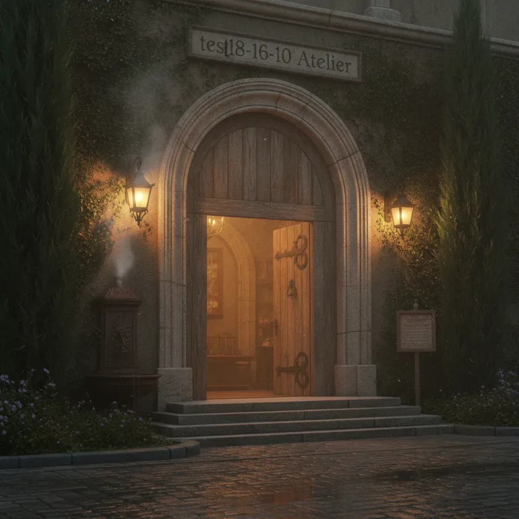 Atmospheric shot of the Atelier entrance