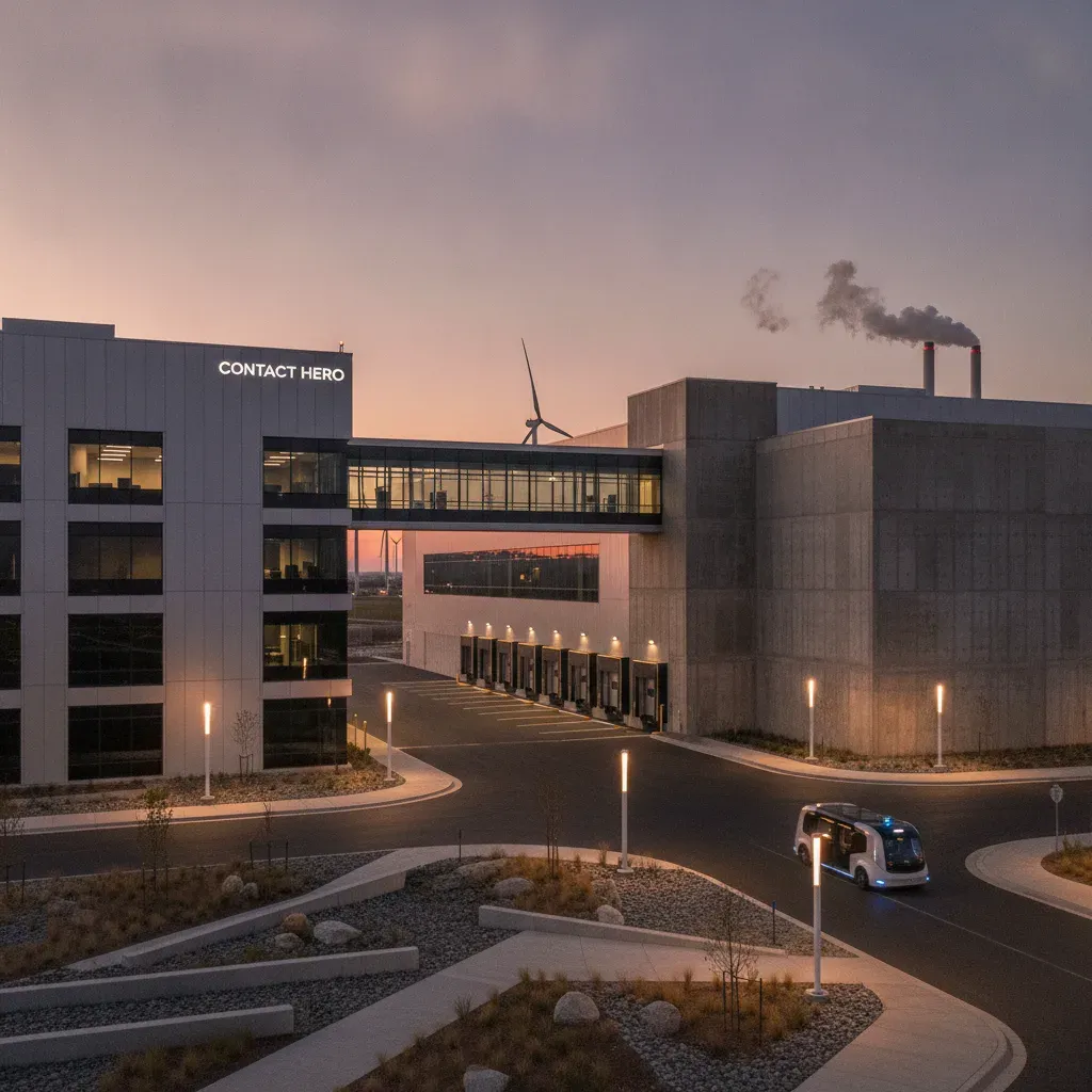 contact hero industrial facility exterior