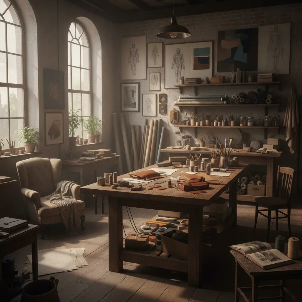 Atmospheric shot of the Atelier interior